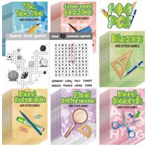 Livros de atividades Hungdao Mini Fun Games Kids Party 48 unidades