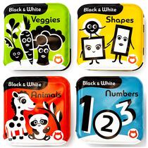 Livros de banho BabyBibi Floating High Contrast Black White 3 ou mais meses Livros de banho BabyBibi Floating High Contrast Black White 3 ou mais meses