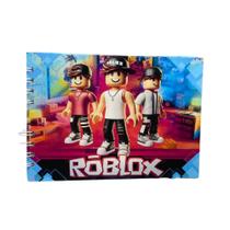 Livros de Colorir Coloring Book Roblox Capa Hológrafica Folha 180g A5 Personalize com seu nome