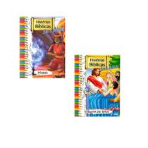 Livros de Histórias Bíblicas Para Ler E Colorir c/ 2 un