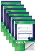 Livros de pedidos de vendas Better Office Products, pacote com 6 conjuntos de 300