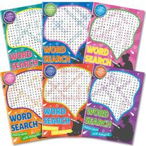 Livros de quebra-cabeça de pesquisa de palavras Kalysky Large Print 6000 palavras x6