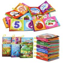 Livros de tecido macio Dr.Rapeti, pacote com 6 para bebês e crianças pequenas