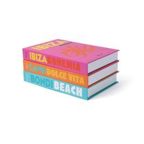 Livros decorativos TwoDays Preppy Aesthetic (conjunto de 3)