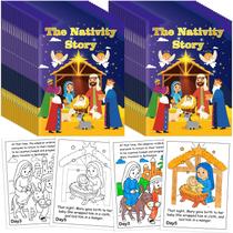 Livros para Colorir 90shine Conjunto de 36 Peças História do Presépio de Natal Livros para Colorir 90shine Conjunto de 36 Peças História do Presépio de Natal