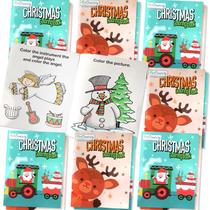 Livros para colorir ArtCreativity Christmas Kids, pacote de 12