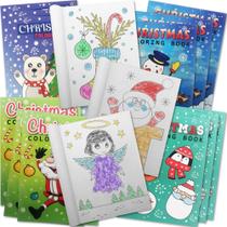 Livros para colorir ArtCreativity Christmas Kids, pacote de 20