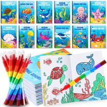 Livros para colorir BenLouis 12 Under the Sea w/ 12 Crayons Kids
