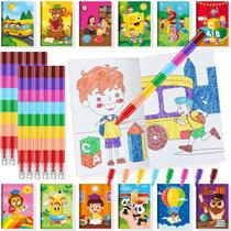 Livros para colorir BenLouis 24 Preschool com 24 lápis empilháveis Livros para colorir BenLouis 24 Preschool com 24 lápis empilháveis