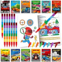 Livros para colorir BenLouis 24 Race Car com 24 lápis de cor para crianças