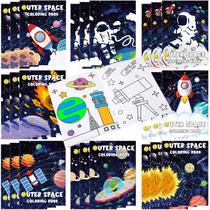 Livros para colorir Faccito Space para crianças com 24 peças Livros para colorir Faccito Space para crianças com 24 peças