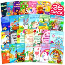Livros para colorir Glkuii para crianças de 2 a 12 anos com 312 fotos pacote com 26