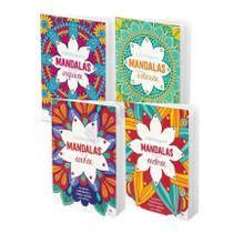 Livros Para Colorir Mandalas Arteterapia Kit C/ 4 Adulto - EDITORA