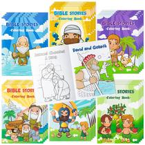 Livros para colorir Zainpe Christian Bible Stories Kids 24 unidades