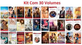 Livros Romance Harlequin Kit com 30 Unidades Sem Repetição