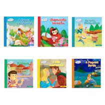 Livros Três Porquinhos Pinóquio A Raposa e a Cegonha kit 6 und