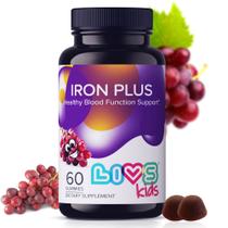 LIVS Iron Plus Gomas Mastigáveis Multivitamínicas para Crianças 60 unidades LIVS Iron Plus Gomas Mastigáveis Multivitamínicas para Crianças 60 unidades