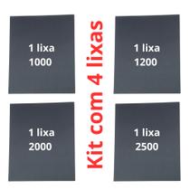 Lixa 1000 1200 2000 2500 d'água kit 1 de cada Polimento Lixamento Acabamento Folhas Superfície Casa