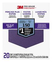 Lixa 3M Advanced 150 Grit, pacote com 20, 9 x 11 polegadas para madeira e metal Lixa 3M Advanced 150 Grit, pacote com 20, 9 x 11 polegadas para madeira e metal