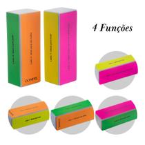 Lixa Bloco Unha Polidora 4 Faces Profissional Acabamento Manicure Pedicure Dompel