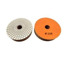 Lixa Branca Diamantada Tipo tiras autocolantes 4" Grão 200