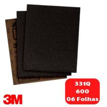 Lixa d'Água Folha 3M 331Q Grão 600 (06u) 230x280mm