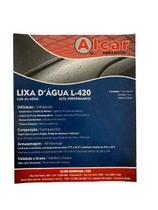 Lixa d'água Pacote 50 Folhas 225x275mm L-420 Alcar