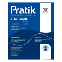 Lixa D'Água Pratik G600 225x275mm - Embalagem com 50 Unidades