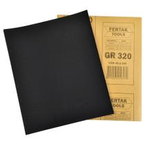 Lixa DÁgua Grão 320 225 mm x 275 mm Pacote com 50 Folhas Fertak Lixa DÁgua Grão 320 225 mm x 275 mm Pacote com 50 Folhas Fertak