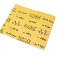 Lixa DÁgua Rocast 230 X 280 Mm Grão 600 Pacote Com 25 Folhas