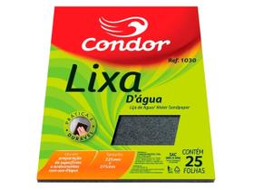 Lixa De Agua Alta Durabilidade Grão 120 225X275Mm 25 Folhas - Condor