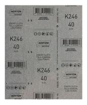 Lixa De Ferro Aço Norton Grão 50 K246 - Pacote Com 10 Folhas