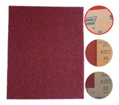 Lixa De Massa Madeira Para Parede Grão 50 60 80 C/ 10 Folhas