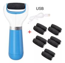 Lixa De Pé Elétrica Recarregável USB Com 10 Refis Extra Lixa De Pé Elétrica Recarregável USB Com 10 Refis Extra