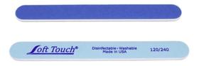 Lixa de Unhas Soft Touch 18 cm Dupla Face 120/240 Grit 5 Unidades