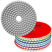 Lixa Diamantada para polir porcelanatos marmores e granitos 100mm polimento cortes 45 graus Lixa Diamantada para polir porcelanatos marmores e granitos 100mm polimento cortes 45 graus