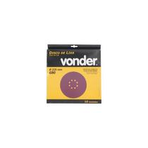 Lixa Disco Jogo 8" G 80 Massa 10Pc 1258225080 - Vonder Lixa Disco Jogo 8" G 80 Massa 10Pc 1258225080 - Vonder