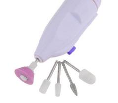 Lixa e Polidora Elétrica de Unha Natural e Acrigel Empurra Cuticula Manicure e Pedicure Portátil