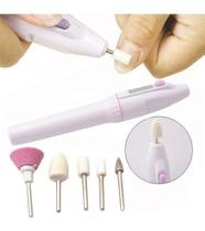 Lixa Eletrica E Polidor Pilha Manicure Profissional