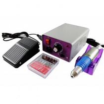 Lixa Elétrica Motor Unha Brocas Profissional Gel Manic Fibra