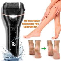 Lixa elétrica para pés Removedor de Calos Esfoliante Elétrico Profissional Premium - rhos
