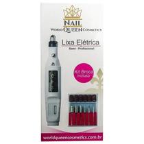 Lixa Eletrica Para Unhas Nail Queen + Kit Broca Incluso