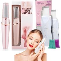 Lixa Elétrica Pés Saúde + Peeling Ultrassônico Kit Presente Barato