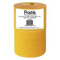 Lixa em Rolo Pratik Multiuso G-342 Grão 120 115mmx25m - Embalagem com 2 Unidades Lixa em Rolo Pratik Multiuso G-342 Grão 120 115mmx25m - Embalagem com 2 Unidades