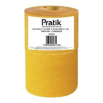 Lixa em Rolo Pratik Multiuso G-342 Grão 80 115mmx25m - Embalagem com 2 Unidades