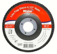 Lixa Flap Disco 4.1/2 Reto Grao 100 Mister Ef Lixa Flap Disco 4.1/2 Reto Grao 100 Mister Ef