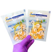 Lixa Laminar Tradicional PodoSystem Gramatura 220 Média Kit com 2 Pacotes (200 Unds)