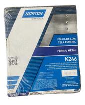 lixa norton grao 50 tela esmiril ferro e metal pacote 50folhas k246