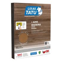 Lixa para madeira tatu 10 folhas - A295 Grão:080