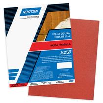Lixa para Massa A257 Grão 120 Norton 50 folhas 5539503063 Lixa para Massa A257 Grão 120 Norton 50 folhas 5539503063